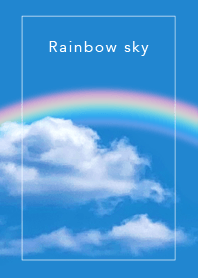Happy rainbow sky