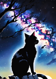 Night Moon Star Cat 3E430C