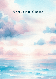 Beautiful Cloud-WATERCOLOR BLUE 37