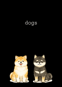 Dogs are soothing03 on black