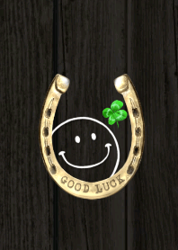 Good luck horseshoe & Smile & Clover