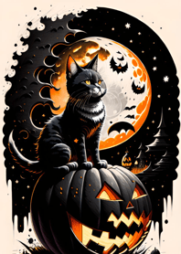 浮世絵万聖節猫 254930