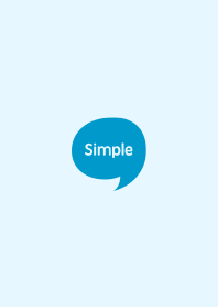 The Simple Speech bubble Blue No.2-02