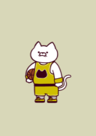 Basketball cat.(dusty colors03)
