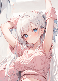 活躍水中女孩