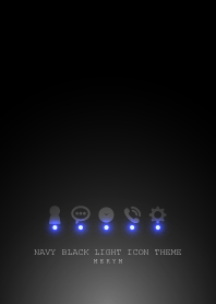 NAVY BLACK LIGHT ICON THEME