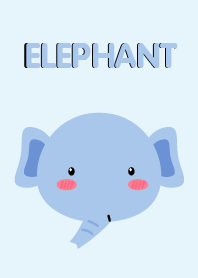 Simple Cute Face Elephant Theme