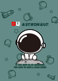 TAI.DU astronaut sits in a moon (GREEN)