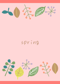 春の花々01 赤色