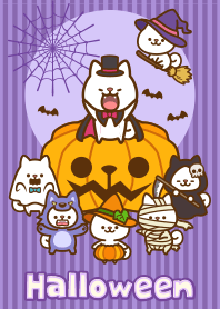 プチしばのハロウィン（白柴）