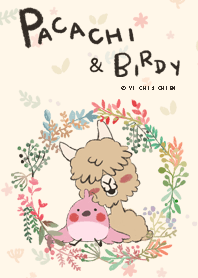 羊駝八吉與波弟 療癒花朵篇