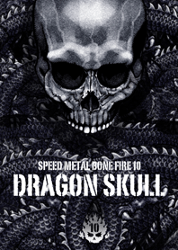 Speed metal bone fire Dragon skull 10