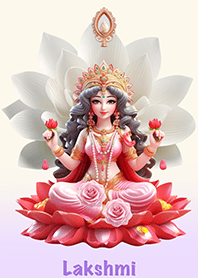 Goddess Lakshmi, rich in the sky