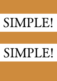 SIMPLE!SIMPLE!-BROWN-ORANGE