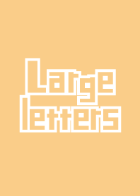 Large letters Orange