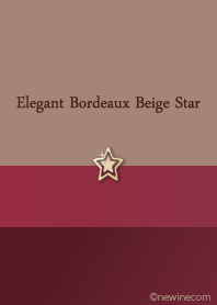 Elegant Bordeaux Beige Star