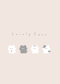 小貓咪 /beige white