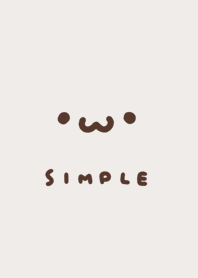 可愛的臉孔 /深棕色