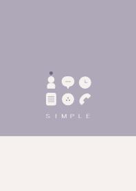 SIMPLE(beige purple)V.181b