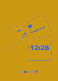 Birthday color December 28 simple: