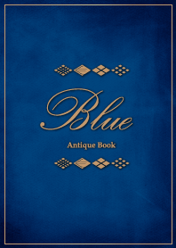 Antique Book -Blue-