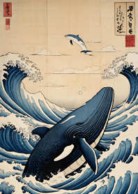 浮世絵 - 鯨 Bf7F58