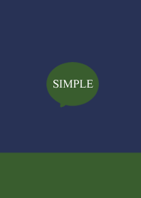 Two-tone navy and green.