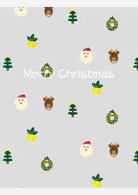 merry christmas on white