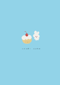 usagi cake -blue-