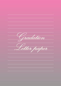 Gradation Letter paper - Gray+Pink -