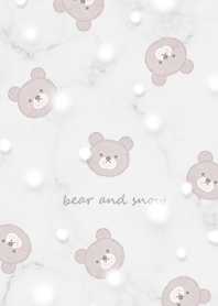 Bear and Snow and Marble3 White01_2