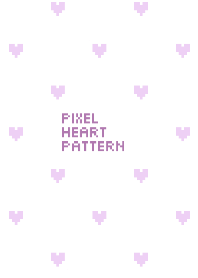 Pixel heart pattern 04