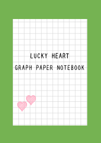 LUCKY HEART GRAPH PAPERj-GREEN-YELLOW