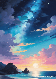 Starry sky by the sea 359908