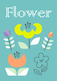 Design nórdico de flores Tema1