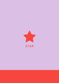 Lucky Star / Vivid Red&Lilac Purple