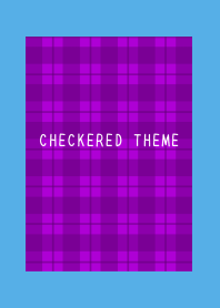PURPLE CHECKERED THEME-BLUE