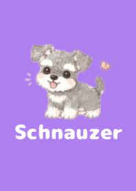 Sketch Schnauzer Purple 01