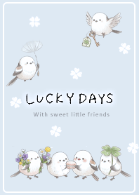 Blue - Lucky Key and Long-tailed Tit