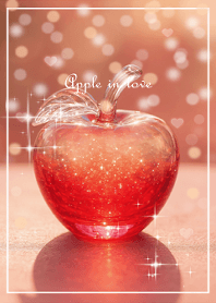 Apple in love-cute
