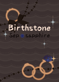 Birthstone ring (Sep) + choc [os]