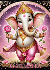 Pink Ganesha: wealth & Rich Theme