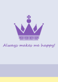 HAPPY CROWN - purple-