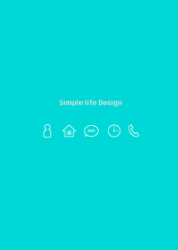 Simple life design -turquoise-
