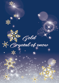 Gray : Lucky gold snow crystals
