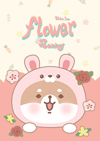 misty cat-Shiba Inu Flower Bunny pink