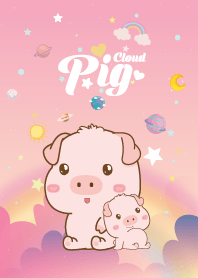 เจ้าหมูน้อย เมฆสีชมพู
