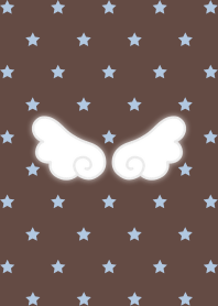 星柄ウィッシュコア（水色ブラウン）