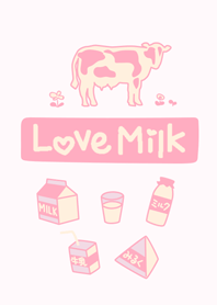 ミルクと牛 〜ピンク