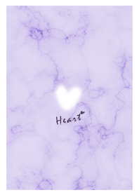 Marble and fluffy heart Purple05_2